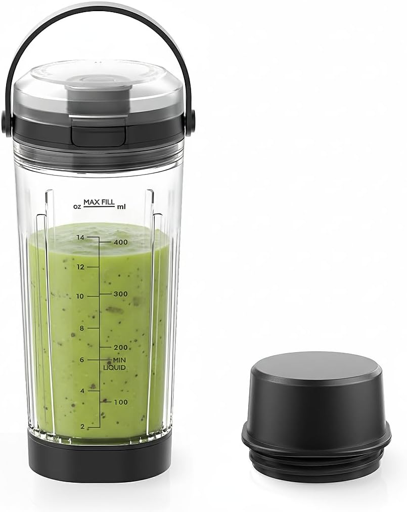 Vaso 18oz comp Ninja Blast tapa asa negro
