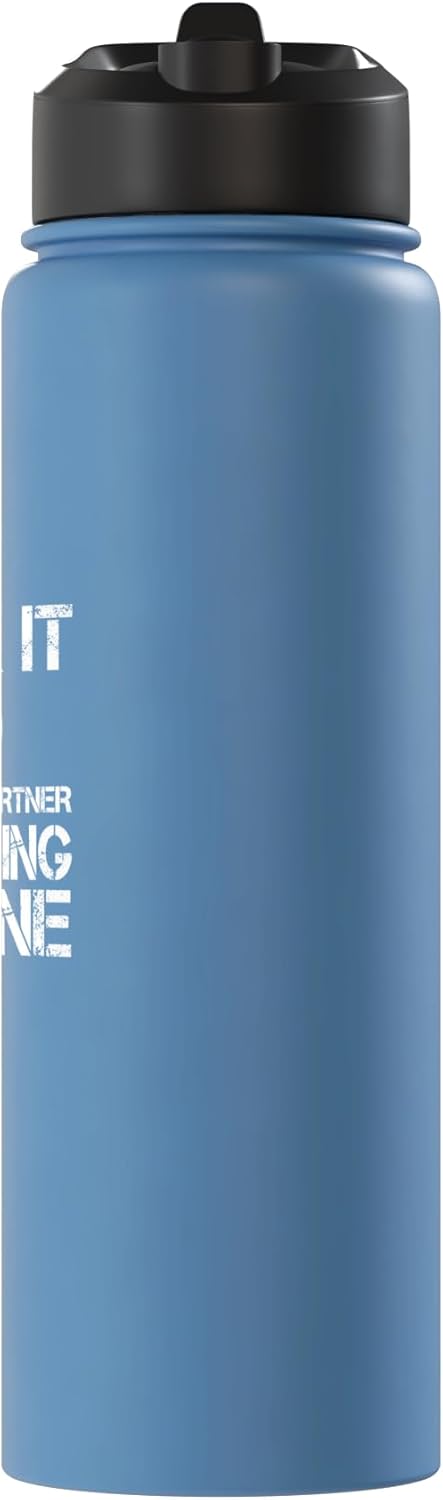 Botella de agua acero inoxidable Euchre Partner Pick It Up I'm Going Alone