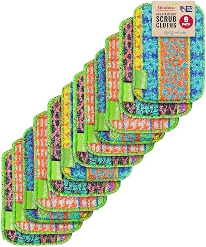 12 Pzas Estropajos Reutilizables para Cocina y Hogar