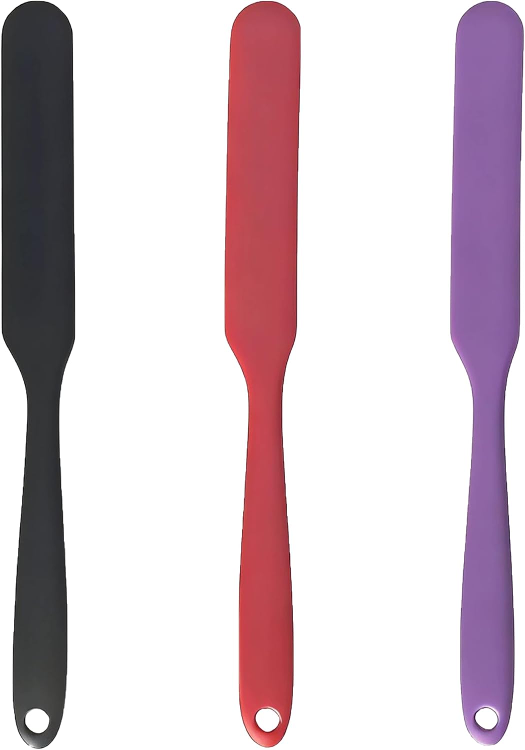 3 espátulas de silicona para tarros, para mezclar y untar mantequilla de pastel