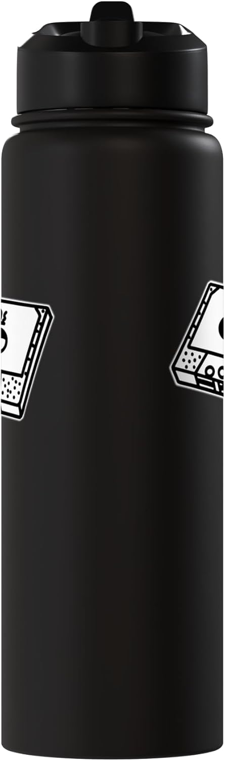 Botella de agua acero inoxidable con cinta de cassette