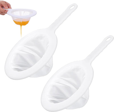 Colador malla nailon plástico asa para yogur jugo leche café