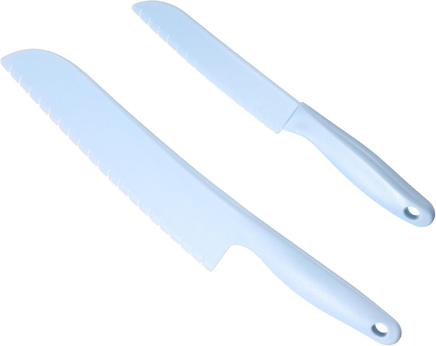 2 cuchillos dentados de lechuga para ensaladas y verduras, de 11 y 8 pulgadas