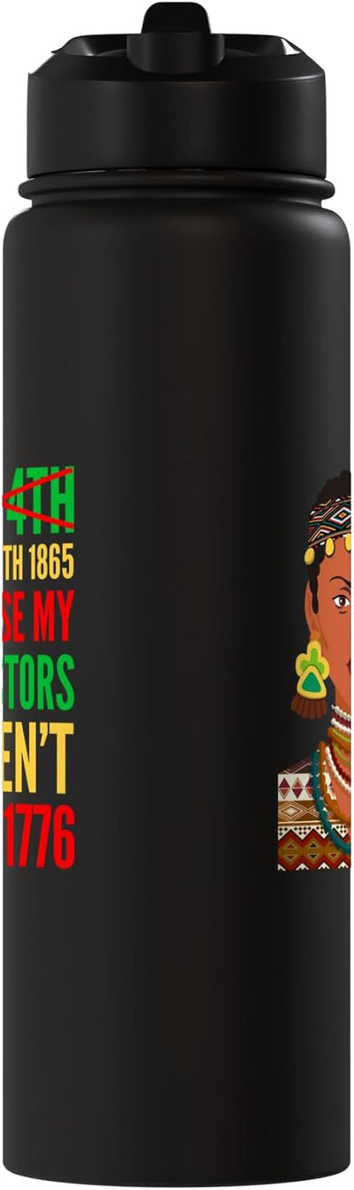 Botella de agua acero inoxidable sin BPA Juneteenth 1865