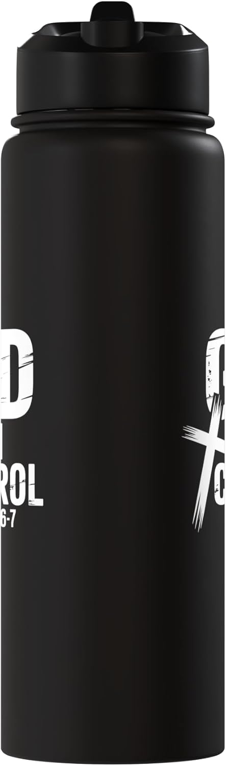 Botella de agua aislada de acero inoxidable God's Control