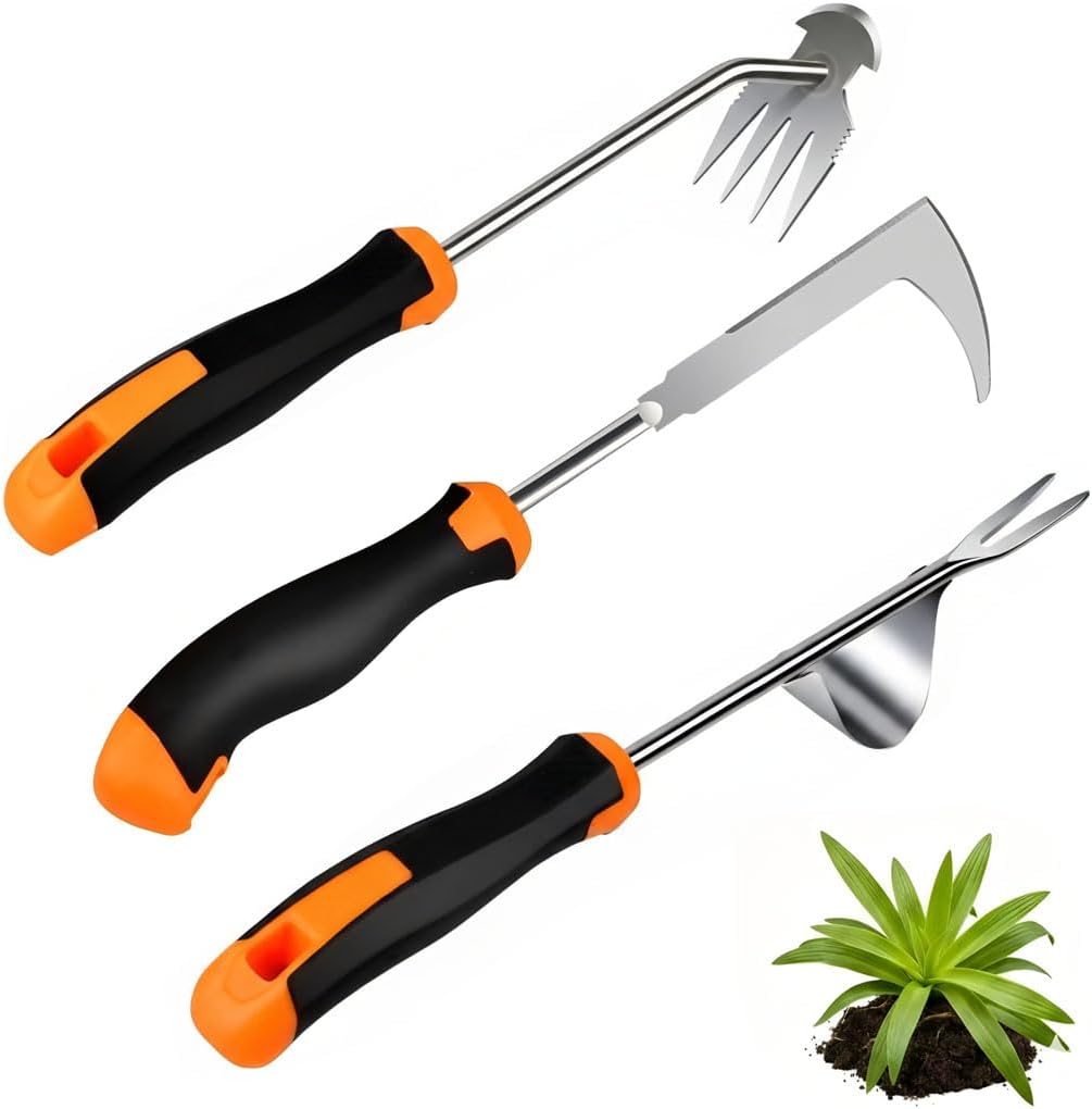Extractor malezas jardín 4 púas desmalezadora grietas