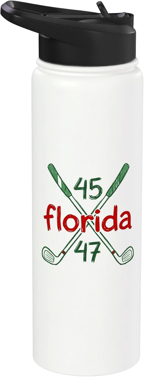 Botella de agua acero inoxidable Florida Golf Emblem con diseño legado cruzadas