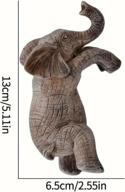 Figura elefante resina colgante soporte maceta jardín