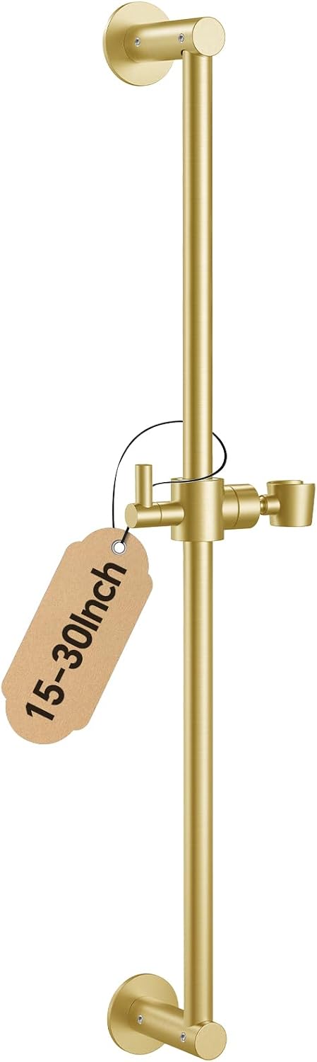 Barra deslizante ducha ajustable 30pulg soporte pared