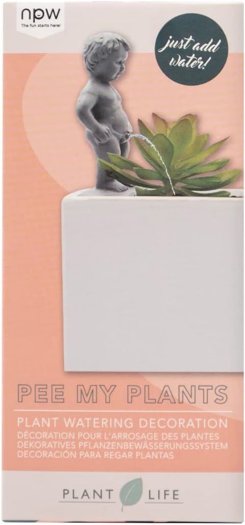 Estatua riego automático Pee My Plants decoración jardín