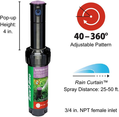 Rotor ajustable agua no potable 40°-360° 26'-38'