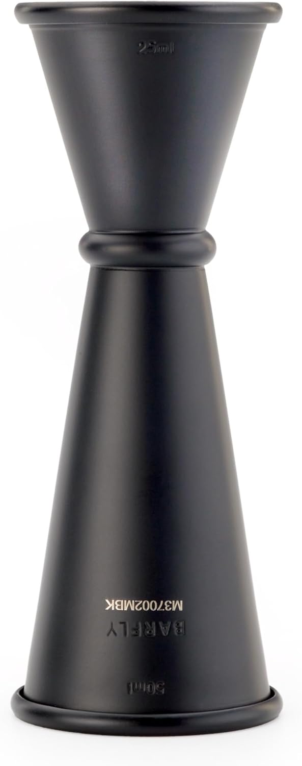 Jigger Barfly estilo japonés 25 X 1.7 fl oz negro mate