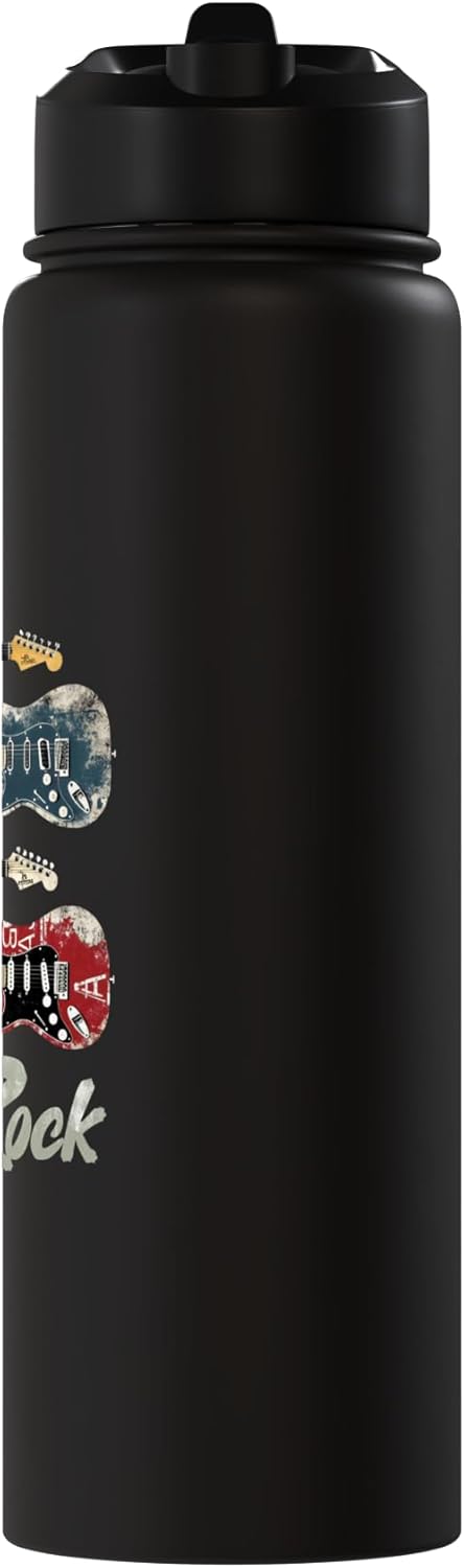 Botella de agua acero inoxidable rock vintage