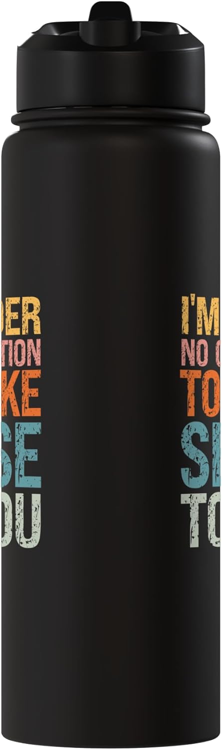Botella de agua acero inoxidable sin BPA con humor sarcástico