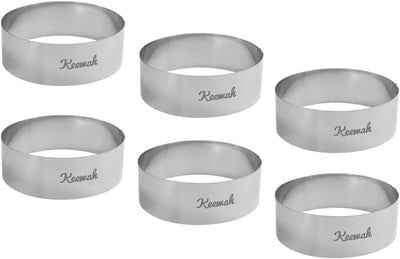 Anillo hamburguesa 4.5pulg 6 Pzas acero inox