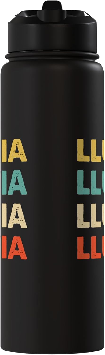 Botella de agua aislada de acero inoxidable Lluvia Name