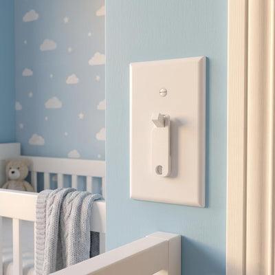 12 Protectores Interruptor Palanca Blanco Seguridad Niños