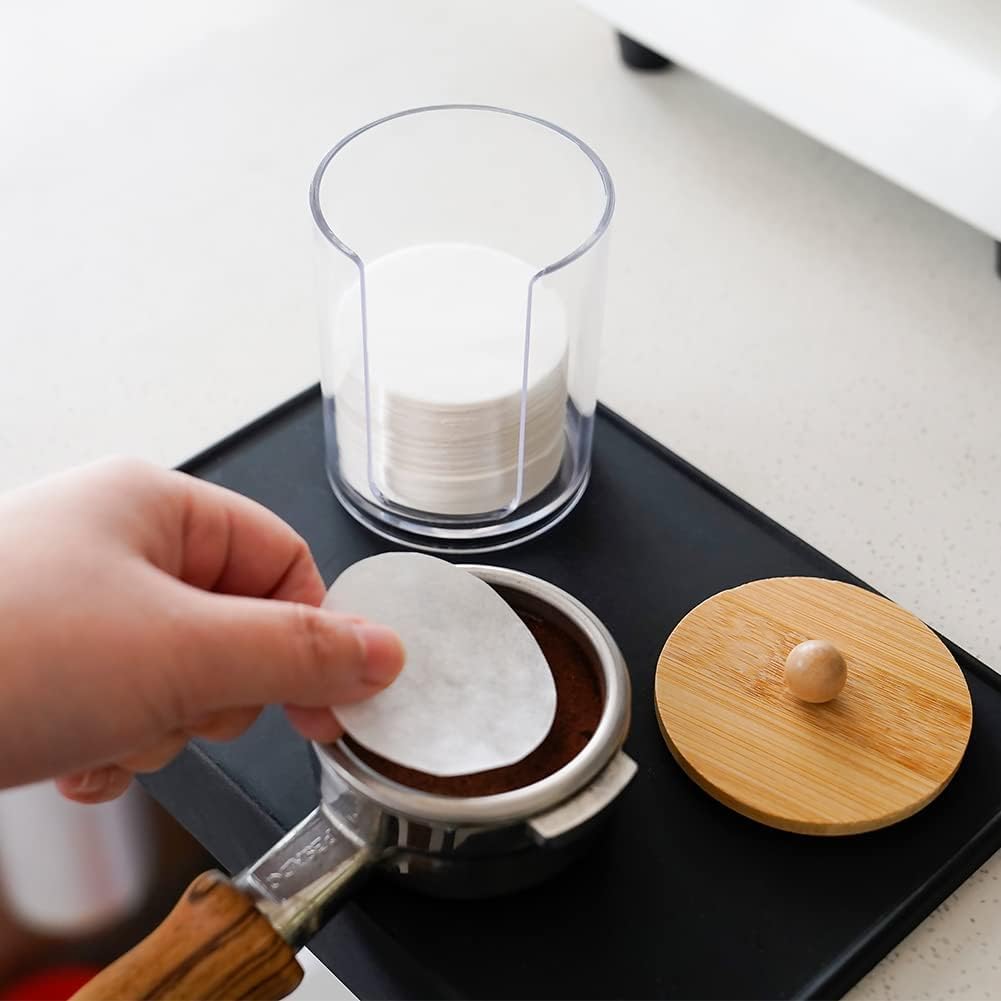 Organiz. filtros café madera para mesa de café