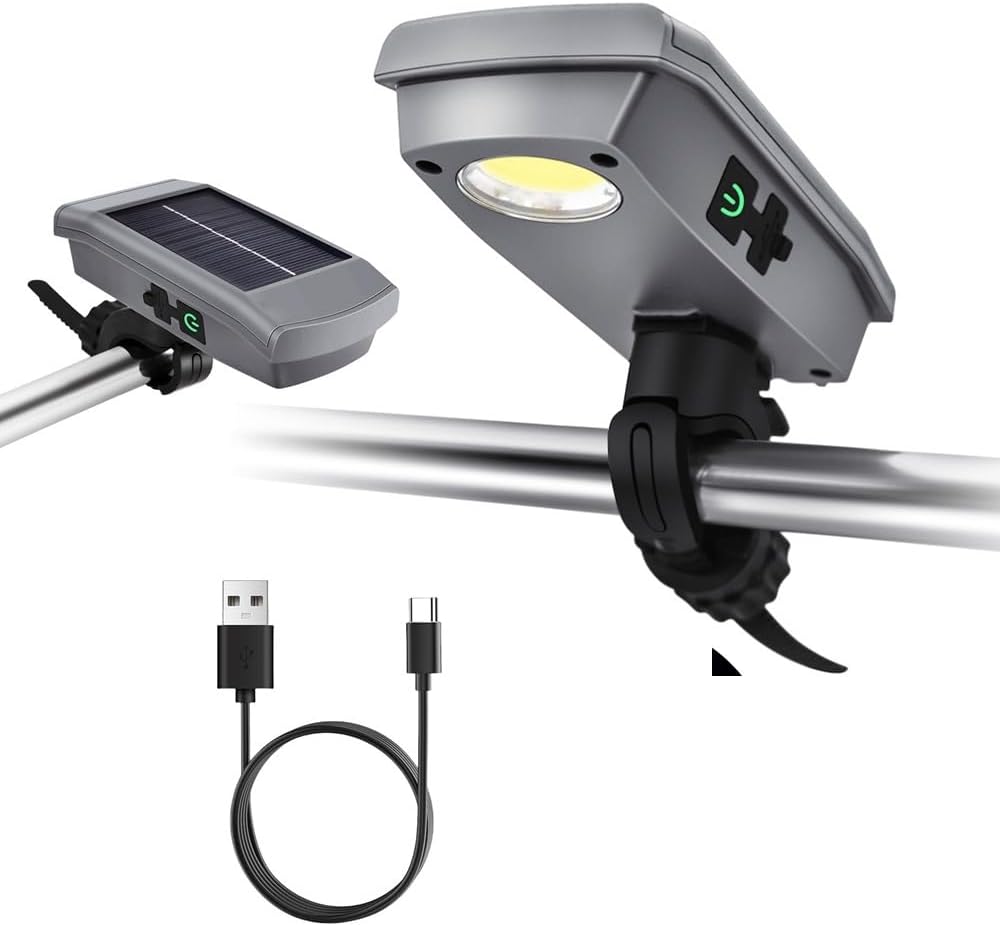 Luces parrilla aire libre USB-C recargable brillo 2 niveles