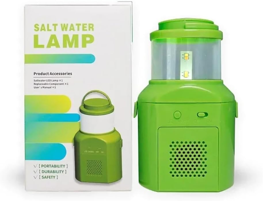 Lámpara emergencia LED agua salada portátil