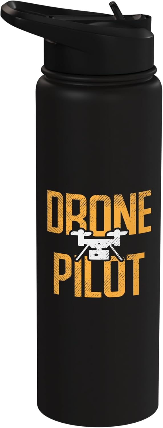 Botella de agua acero inoxidable para drone pilot quadcopter