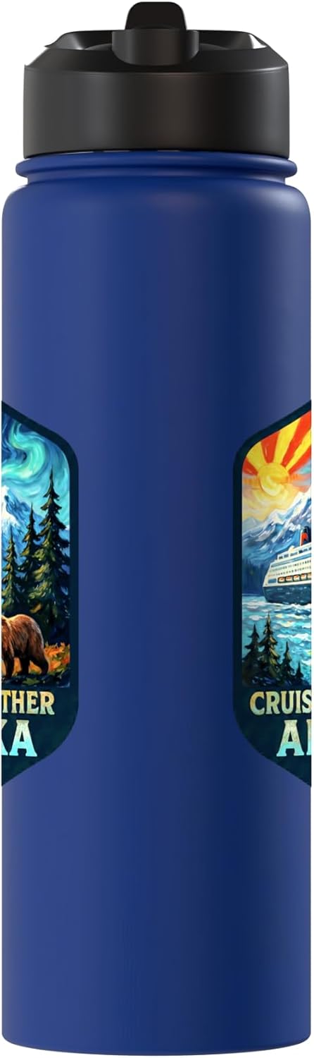 Botella agua aislada acero inox Cruisin Together Alaska 2026