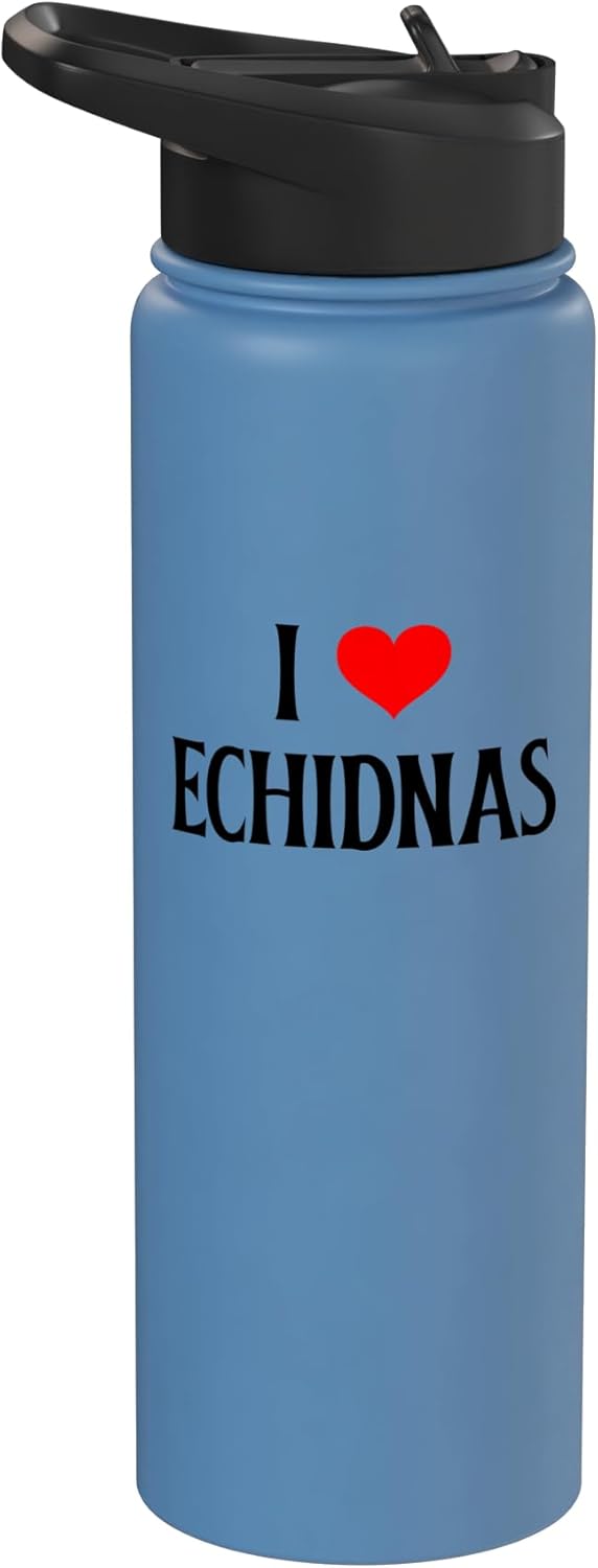 Botella agua acero inox aislada amante echidnas