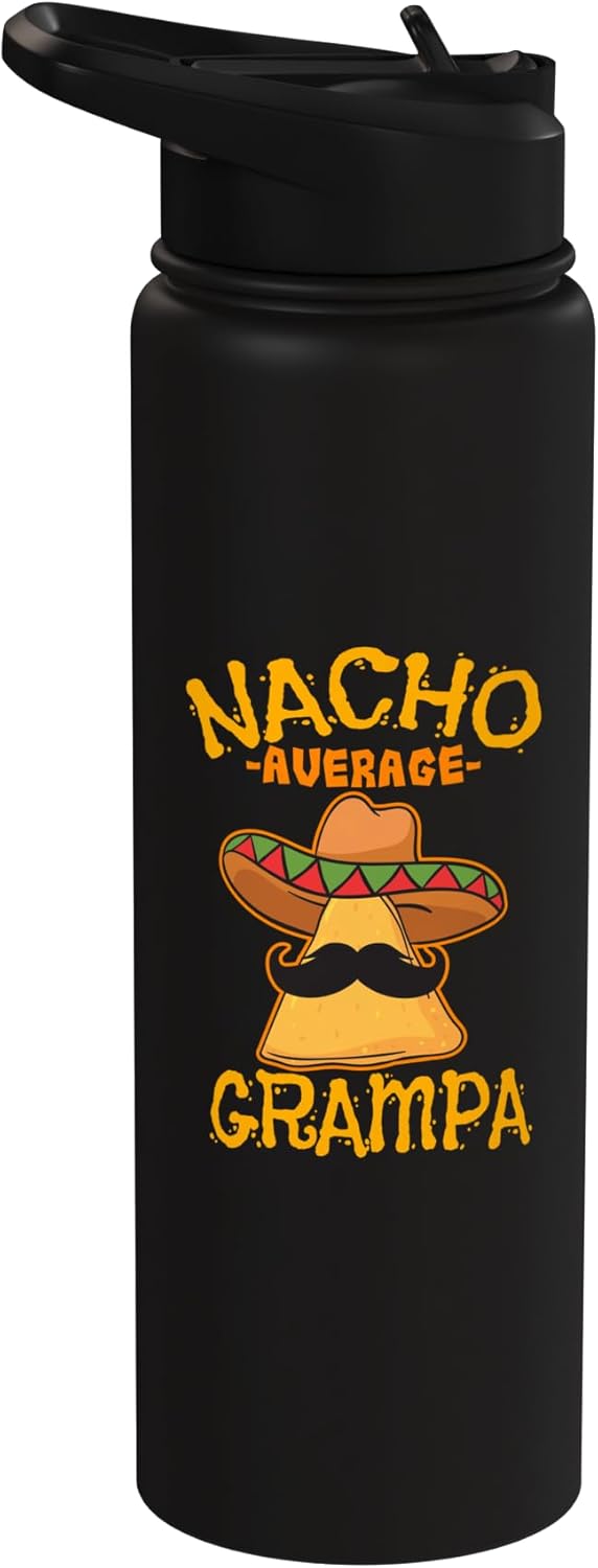 Botella de agua acero inoxidable aislada para fiesta cinco de mayo