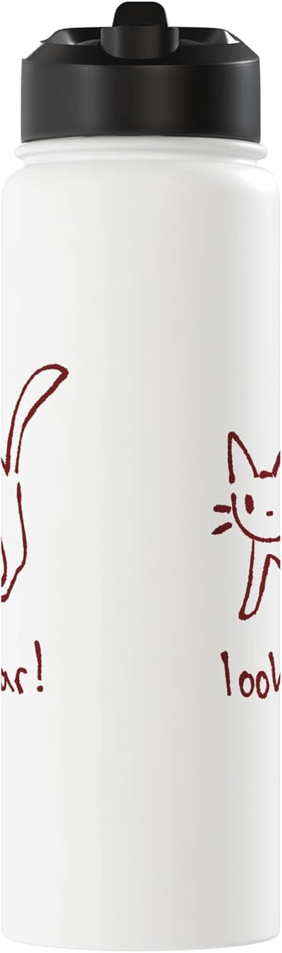 Vaso térmico acero inox con diseño gato meme