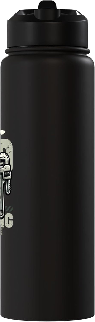 Botella agua acero inox aislada para papá fontanero