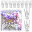 Clip arco globos plástico 2.4pulg abrazadera resorte bodas