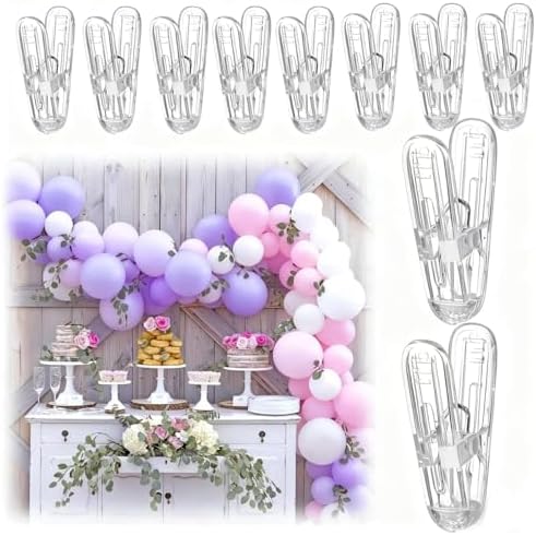 Clip arco globos plástico 2.4pulg abrazadera resorte bodas