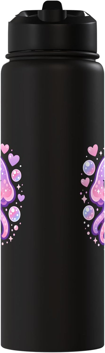 Bottella de agua acero inoxidable kawaii con forma de medusa