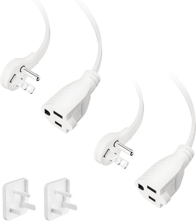 Cable extensión plano 5ft 2 pzas 3 puertos 14 AWG