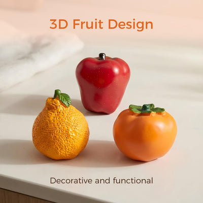 Imanes decorativos 3D realistas de frutas para refrigerador y pizarra
