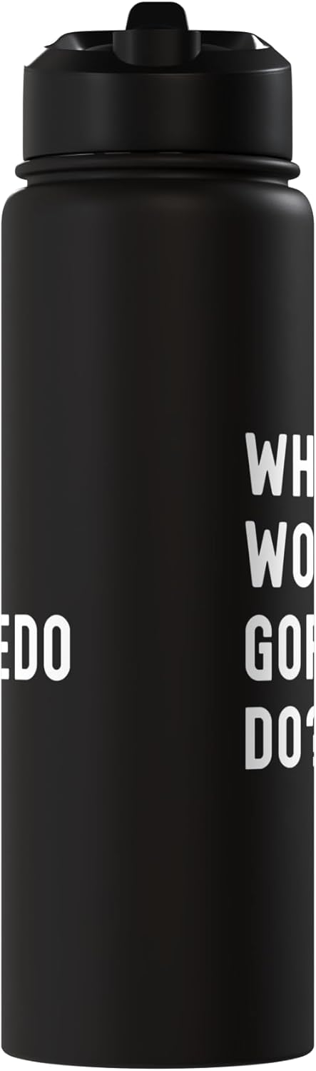 Bottella de agua aislada acero inoxidable What Would Goffredo Do