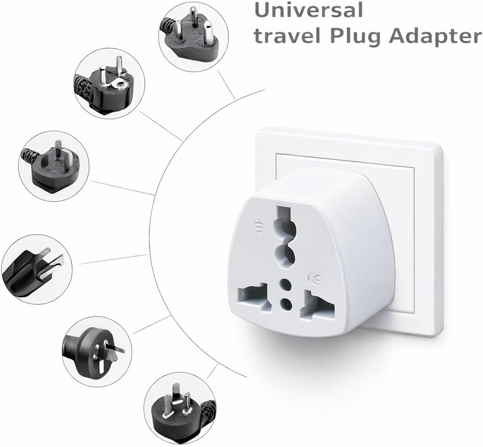 Kit adaptador enchufe universal para viajes en Europa
