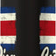 Bottella de agua aislada con bandera de Costa Rica