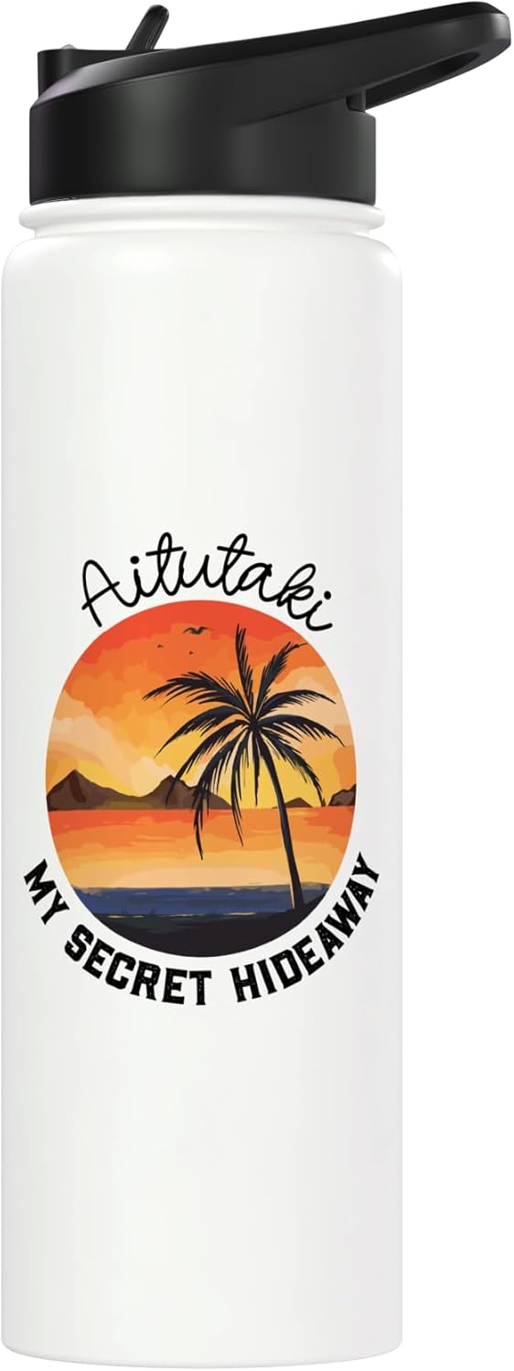 Botella de agua aislada de acero inoxidable Aitutaki