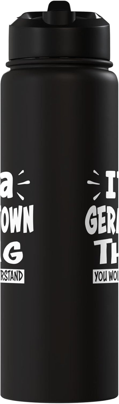 Botella de agua acero inoxidable aislada Germantown Lovers