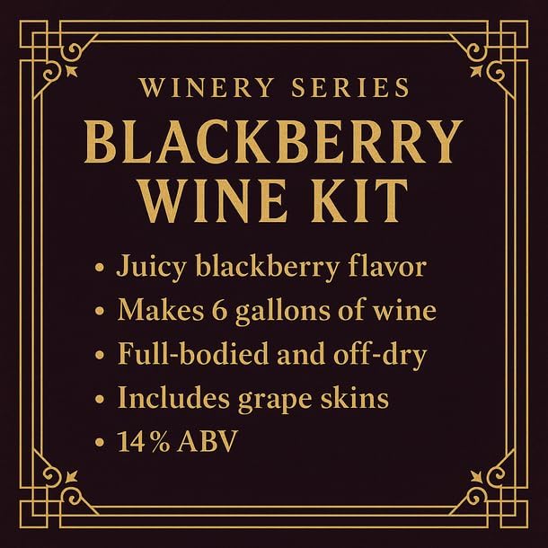 Kit de vino mora Winery Series