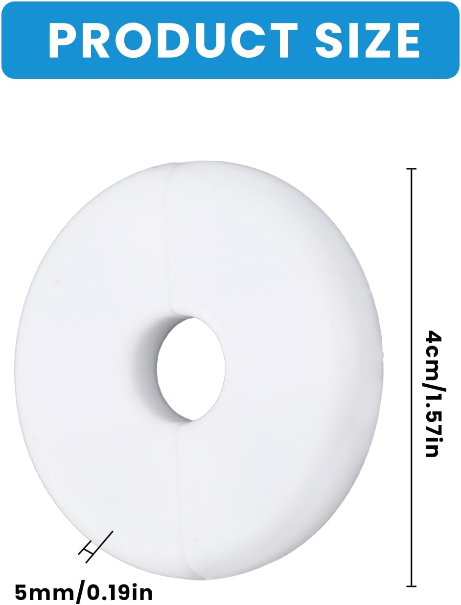 4 Pzas Cubiertas Para Pasar Cables Redondo BlancoNegro
