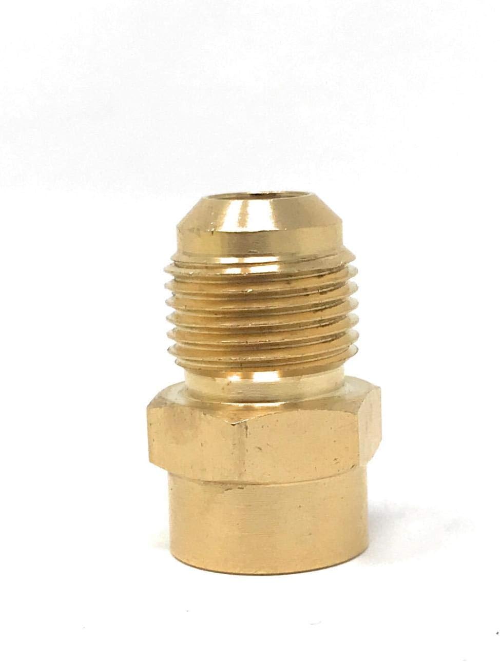 Adaptador manguera gas 1/2 pulgada macho x 3/8 hembra