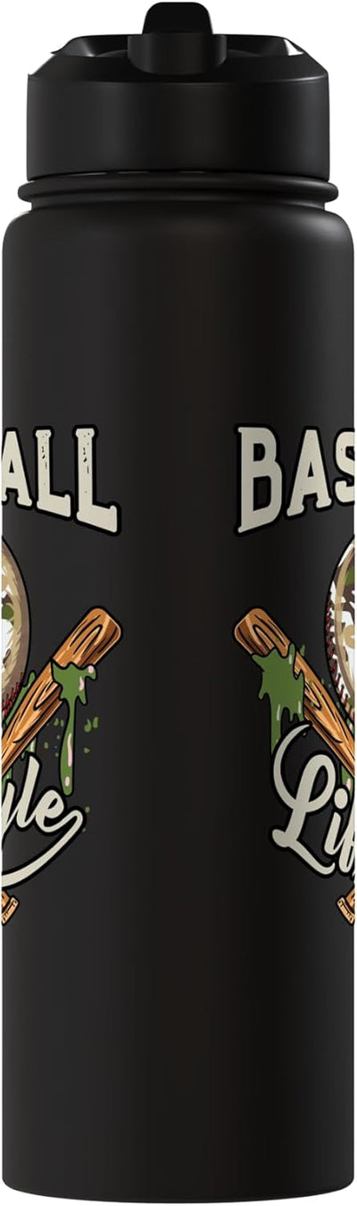 Botella de agua isotérmica camo para niños estilo béisbol