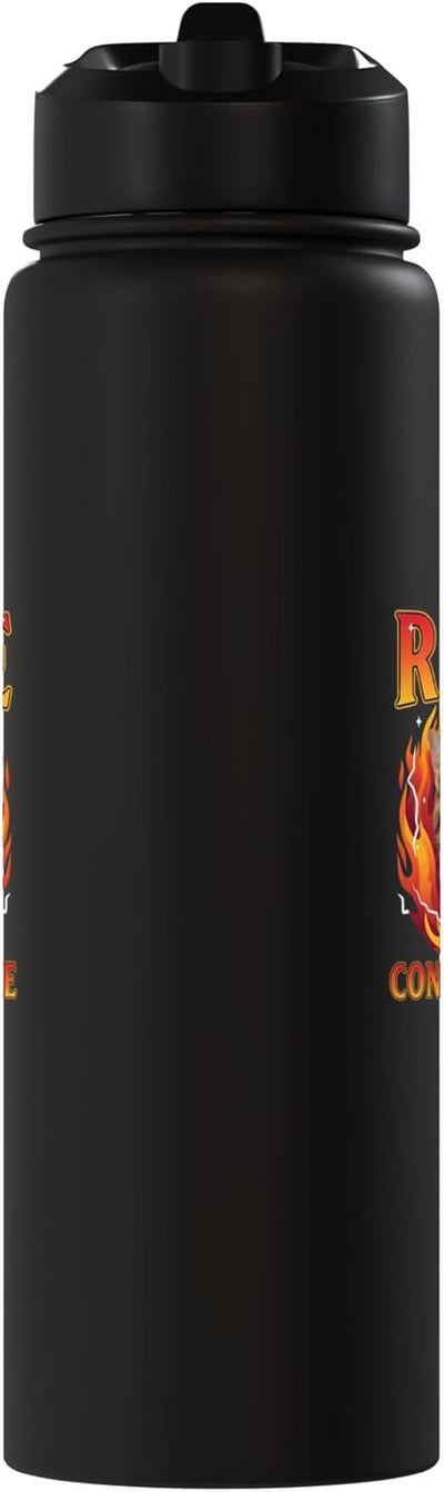 Botella agua acero inox aislada meme gato sarcástico