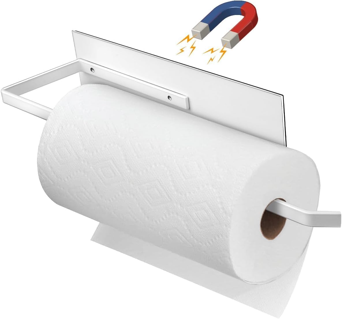 Soporte magnético para toallas papel nevera baño garaje