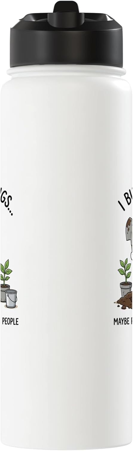 Botella agua térmica acero inox con mensaje divertido