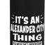 Botella de agua acero inoxidable aislada para viajeros Alexander City