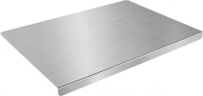 Tabla de cortar de acero inoxidable en forma de L para cocina 15 x 11 pulgadas antideslizante