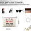 Bolsa maquillaje deportiva de lona con cremallera